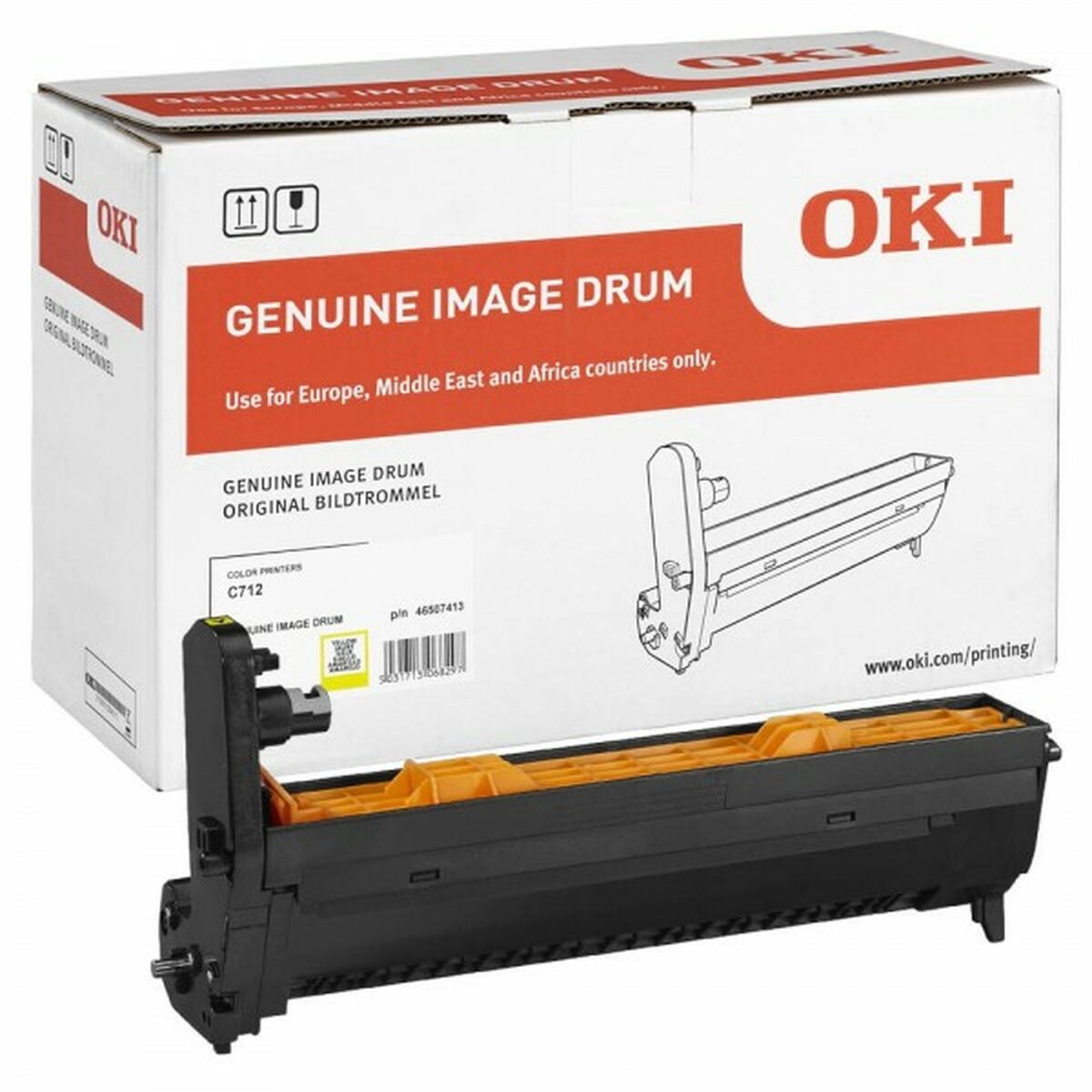 Printertromle OKI 46507413 Gul Sort